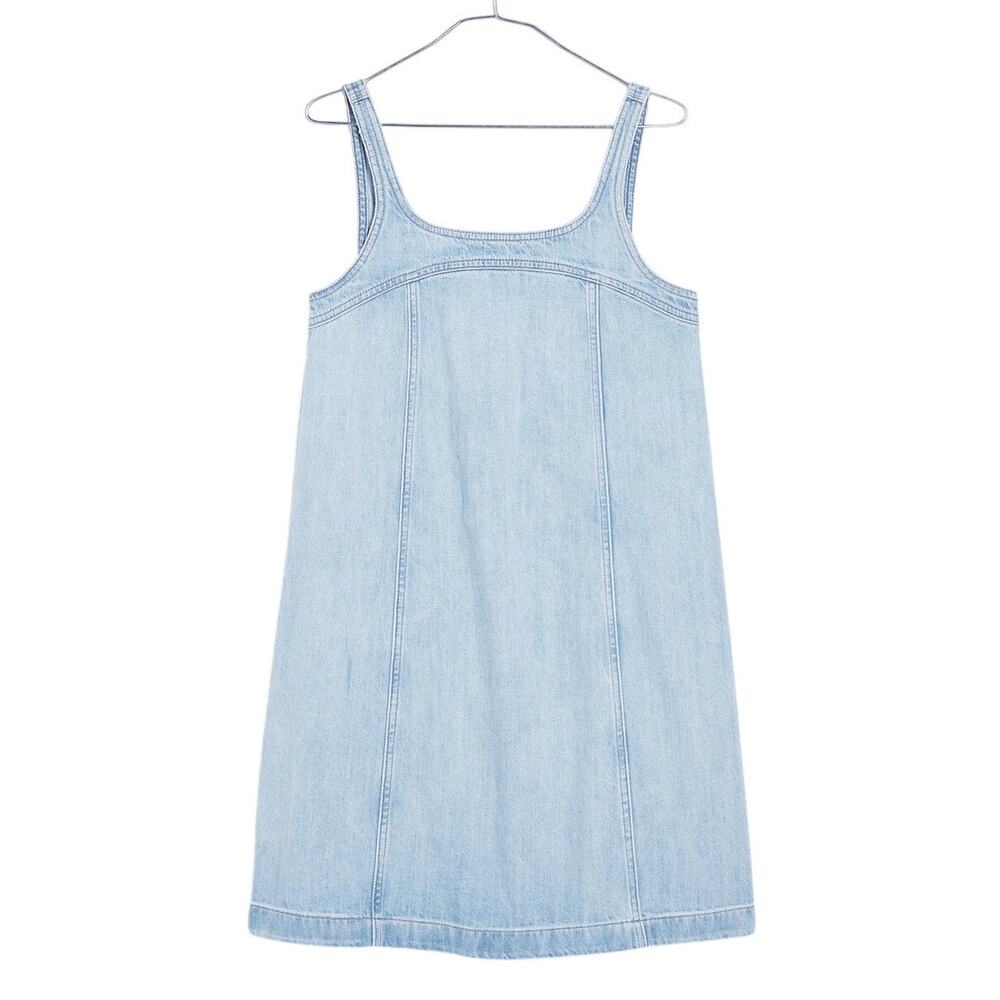 Madewell Denim Fitzgerald Wash A Line Mini Dress Size 00